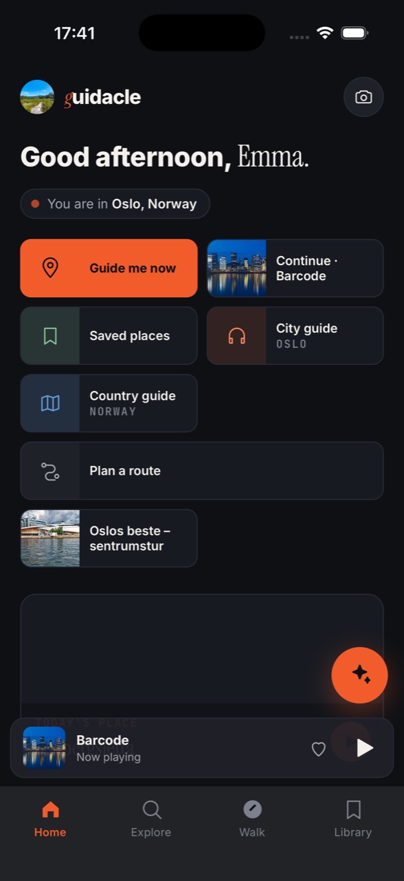 Guidacle Home: guides and places where you are